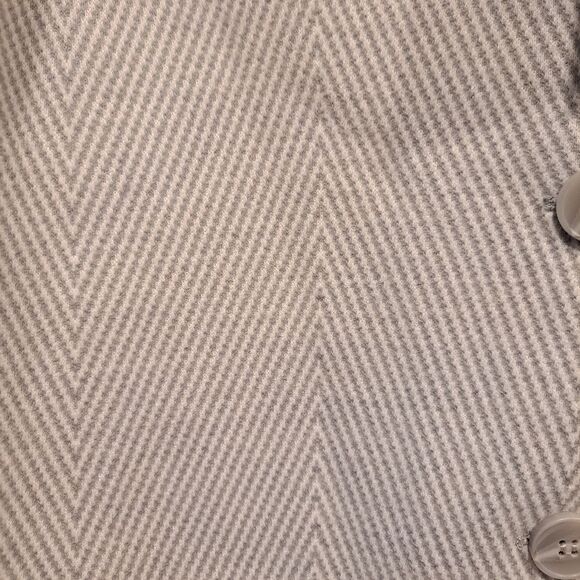 Joie Wool Blend Pea Coat Chevron Light Blue Collar 3 Buttons Outerwear sz XL - Picture 4 of 14